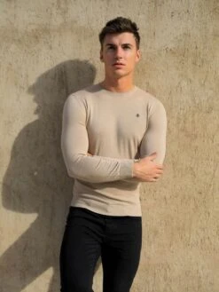 Sudbury Knitted Jumper - Tan -Cheap Clothing Store 2645Tan 07D