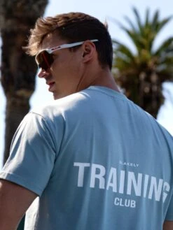 Relaxed Training T-Shirt - Light Blue -Cheap Clothing Store 2686TBlue 07D