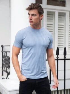 Salford Slim T-Shirt - Light Blue 12 Salford Slim T-Shirt - Light Blue -Cheap Clothing Store 2706Blue 01D1