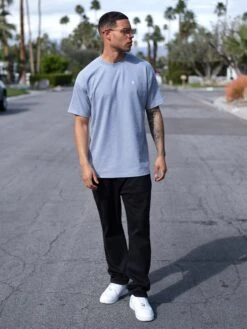 Circa Oversized T-Shirt - Light Blue -Cheap Clothing Store 2718LightBlue 01D