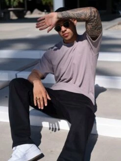 Circa Oversized T-Shirt - Light Brown -Cheap Clothing Store 2718LightBrown 07D