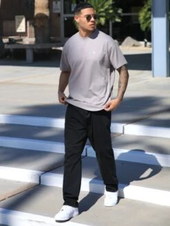 Circa Oversized T-Shirt - Light Grey -Cheap Clothing Store 2718LightGrey 03D