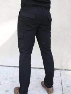 Cargo Trousers - Black -Cheap Clothing Store 2719Black 03D