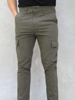Cargo Trousers - Grey -Cheap Clothing Store 2719Grey 02D