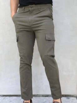 Cargo Trousers - Grey -Cheap Clothing Store 2719Grey 03D