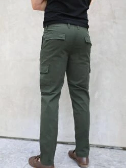 Cargo Trousers - Khaki Green -Cheap Clothing Store 2719Khaki 03D