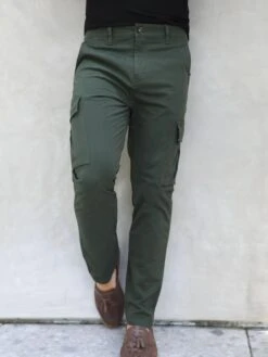 Cargo Trousers - Khaki Green -Cheap Clothing Store 2719Khaki 05D