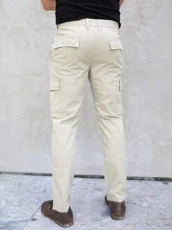 Cargo Trousers - Tan -Cheap Clothing Store 2719Sand 03D
