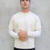 Preston Relaxed Jumper - Light Beige -Cheap Clothing Store 2721CREAMLEAD