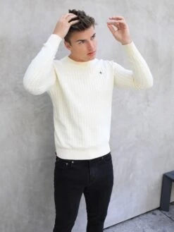 Moreno Relaxed Jumper - Cream -Cheap Clothing Store 2724Cream 01D
