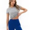 Everyday Cropped T-Shirt - Grey -Cheap Clothing Store 2725 LEAD TEE GREYD