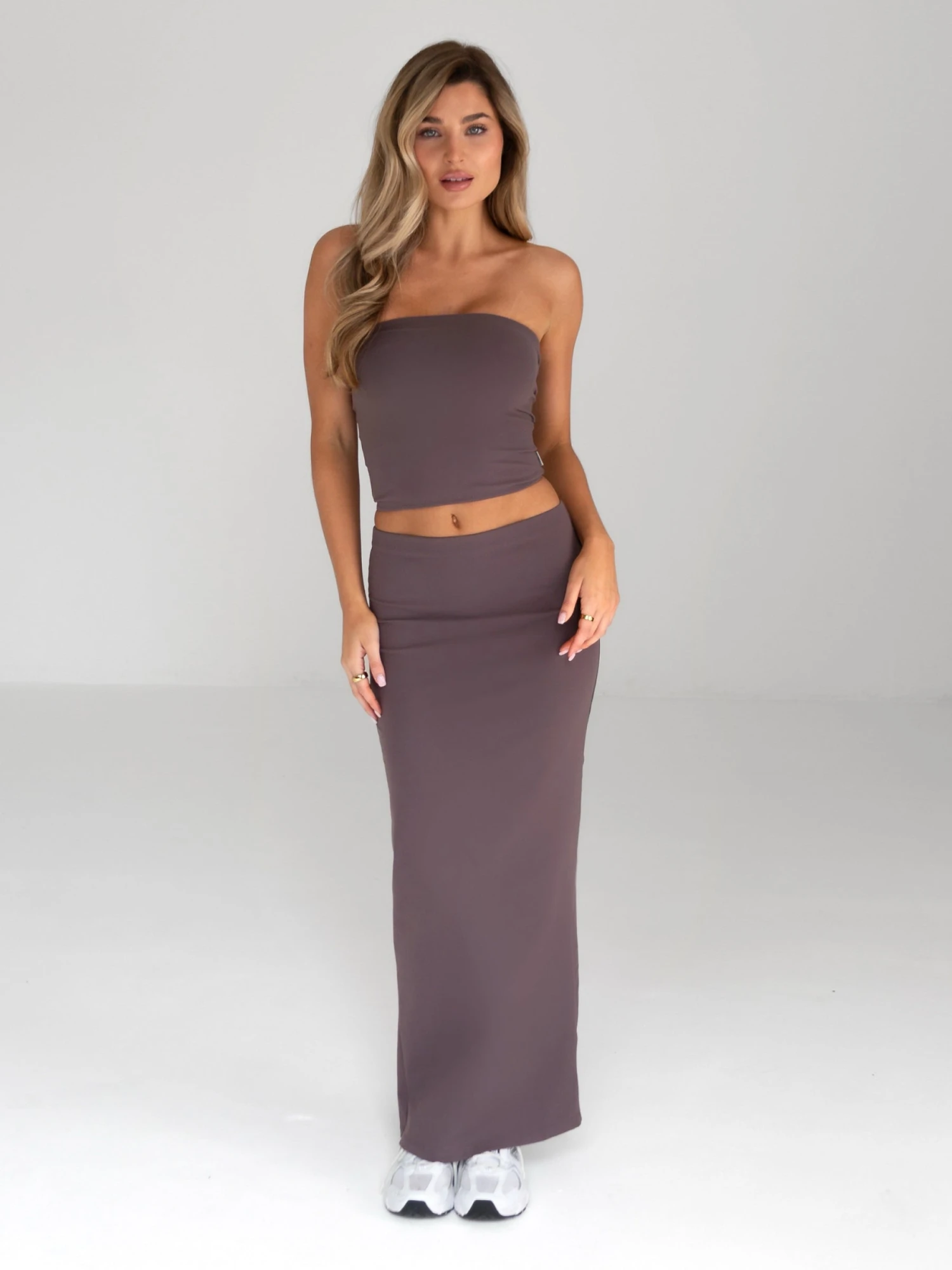 Alessia Maxi Skirt - Mocha 4 Alessia Maxi Skirt - Mocha - Image 2