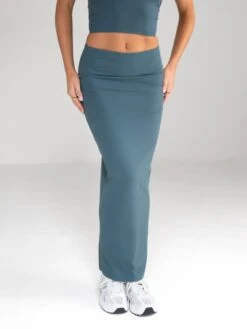 Alessia Maxi Skirt - Dark Teal -Cheap Clothing Store 2738 2DarkTeal 03D