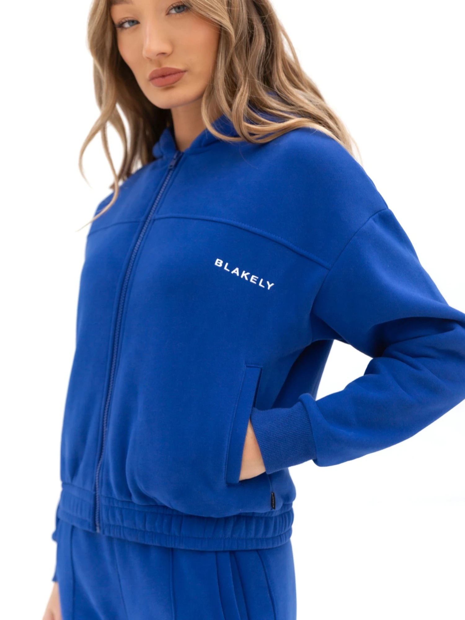 Everyday Full Zip Hoodie - Cobalt Blue 9 Everyday Full Zip Hoodie - Cobalt Blue - Image 7