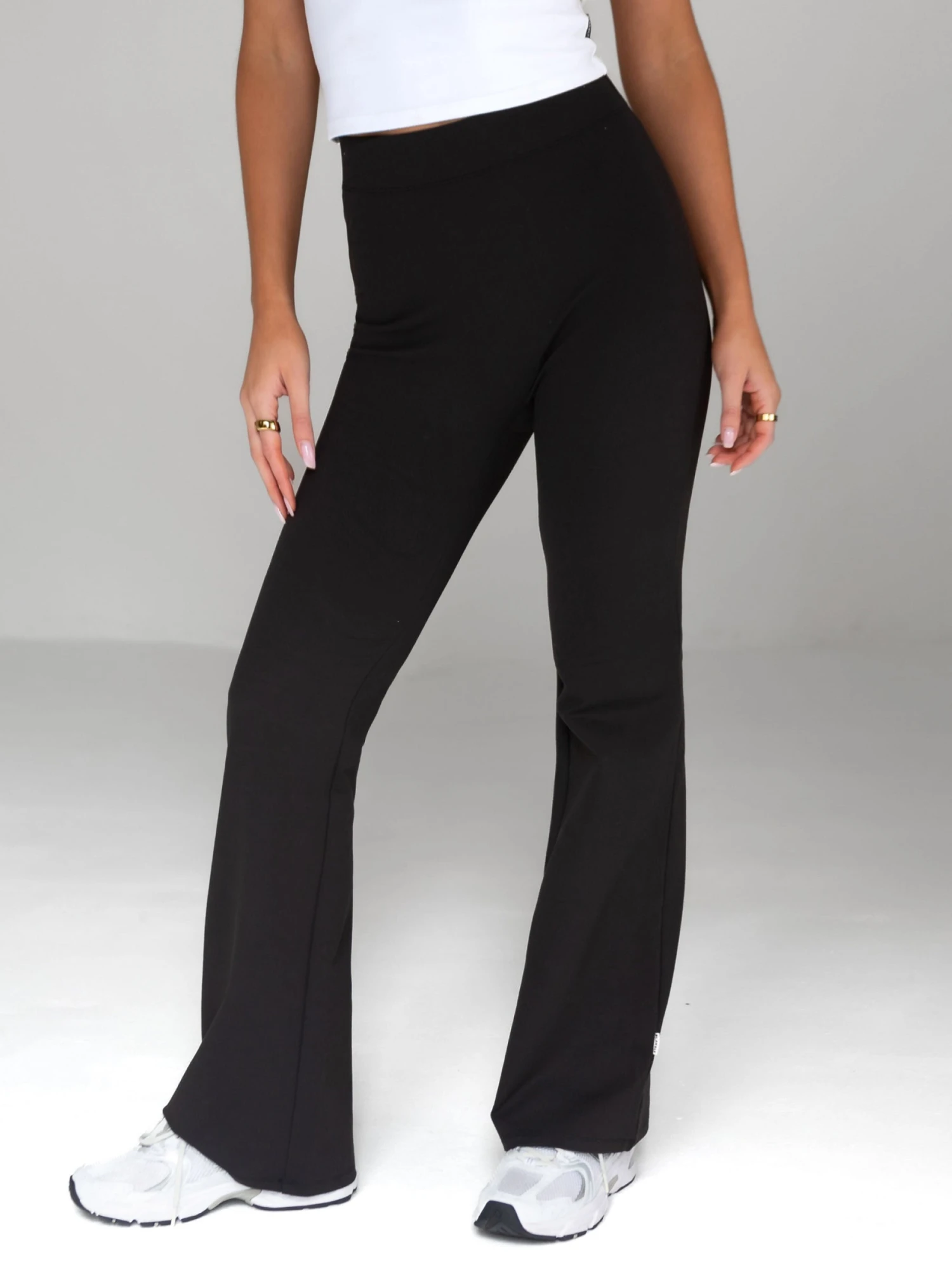 Alessia Flared Trousers - Black 4 Alessia Flared Trousers - Black - Image 2