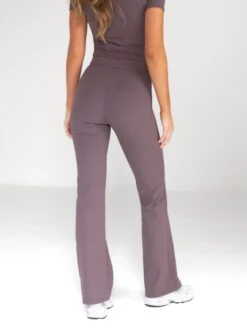 Alessia Flared Trousers - Mocha -Cheap Clothing Store 2761 2Brown 03D