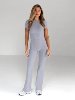 Alessia Flared Trousers - Pale Lilac -Cheap Clothing Store 2761 2PaleLilac 03D