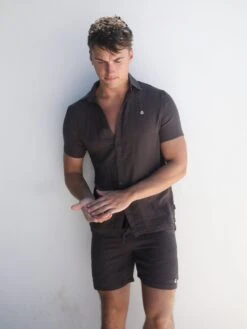 Siena Shirt - Dark Brown -Cheap Clothing Store 2781Charcoal 01D