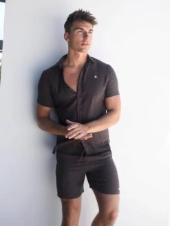 Siena Shirt - Dark Brown -Cheap Clothing Store 2781Charcoal 02D