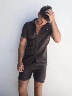 Siena Shirt - Dark Brown -Cheap Clothing Store 2781Charcoal 04D