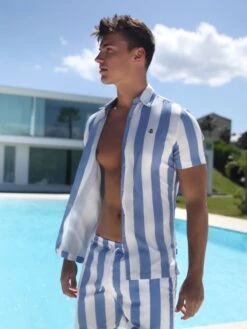 Riccardo Stripe Shirt - Light Blue -Cheap Clothing Store 2783Blue 01D 01afd1f3 46f9 4c1d ab13 2f51c2366f3e