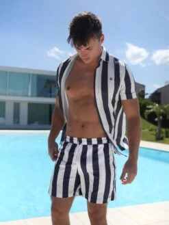 Riccardo Stripe Shirt - Navy -Cheap Clothing Store 2783Navy 01D 8b527375 f01c 4bc2 afe1 59c42ad1037f