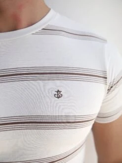 Marcello Stripe T-Shirt - White 12 Marcello Stripe T-Shirt - White -Cheap Clothing Store 2789White 04D