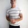 Marcello Stripe T-Shirt - White -Cheap Clothing Store 2789White 06LEADD