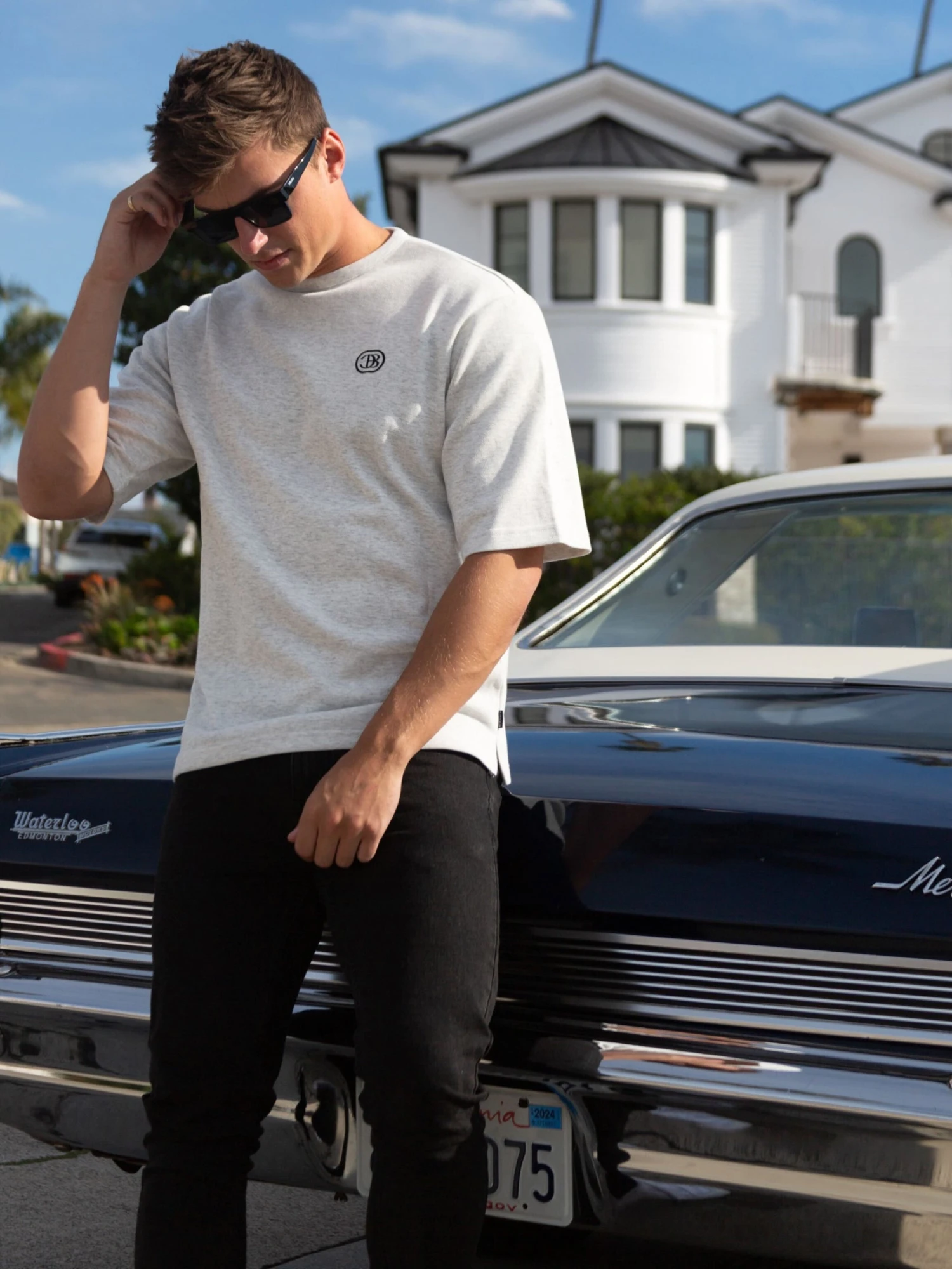 Icon Oversized T-Shirt - Marl White 7 Icon Oversized T-Shirt - Marl White - Image 5