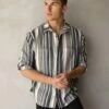 Lucca Stripe Shirt - Grey -Cheap Clothing Store 2800Grey 05LEADD f19d1989 b255 467e 82e8 efcfeb0faf57