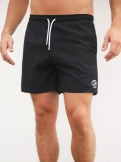 Initial Swim Shorts - Black -Cheap Clothing Store 2805CBlack 01D