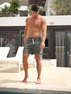 Initial Swim Shorts - Olive -Cheap Clothing Store 2805COlive 01D