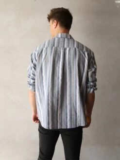 Rialto Stripe Shirt - Blue -Cheap Clothing Store 2811Blue 06D