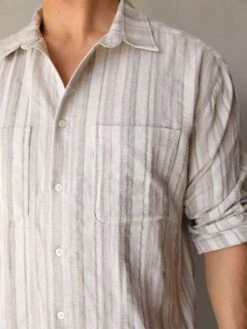 Rialto Stripe Shirt - Sand -Cheap Clothing Store 2811Sand 04D