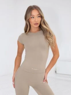 Series Cropped T-Shirt - Washed Khaki 12 Series Cropped T-Shirt - Washed Khaki -Cheap Clothing Store 2813AWBrown 04D