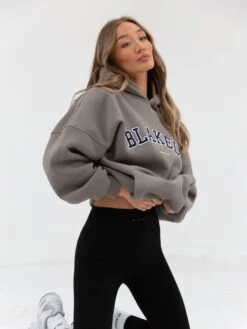 Varsity Oversized Hoodie - Safari Green -Cheap Clothing Store 2829BARWNeutralGrey 05D