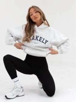 Varsity Oversized Hoodie - Marl White 12 Varsity Oversized Hoodie - Marl White -Cheap Clothing Store 2829VARWMarlWhite 10D