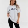 Varsity Oversized T-Shirt - Marl White 2 Varsity Oversized T-Shirt - Marl White -Cheap Clothing Store 2830VARWGrey 01D