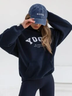 Yoga Oversized Hoodie - Navy -Cheap Clothing Store 2831 NAVYD