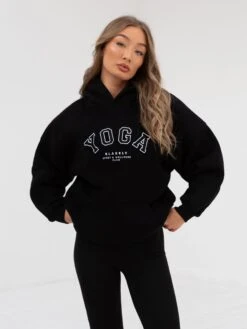 Yoga Oversized Hoodie - Black -Cheap Clothing Store 2831Black 04D