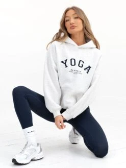Yoga Oversized Hoodie - Marl White -Cheap Clothing Store 2831MWHI D 6