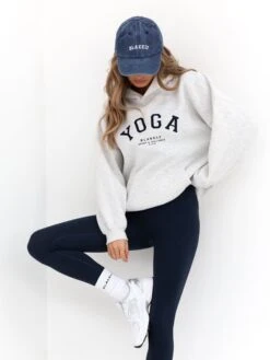 Yoga Oversized Hoodie - Marl White -Cheap Clothing Store 2831MWHI D 7