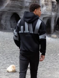 BLKLY Relaxed Hoodie - Black -Cheap Clothing Store 2836Black 03D