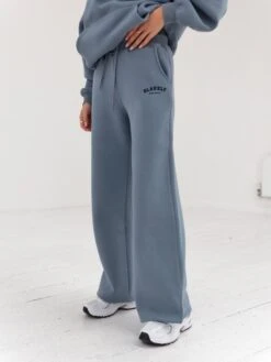Varsity Wide Leg Sweatpants - Blue -Cheap Clothing Store 2848VARW BlueD 1