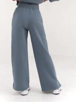 Varsity Wide Leg Sweatpants - Blue -Cheap Clothing Store 2848VARW BlueD 5