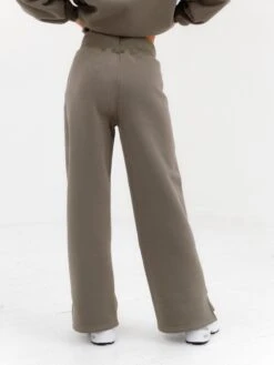 Varsity Wide Leg Sweatpants - Safari Green -Cheap Clothing Store 2848VARW D 1