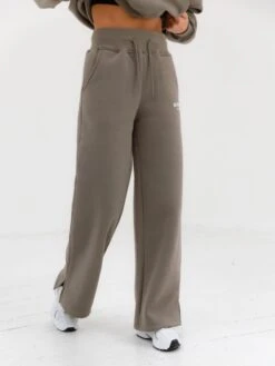 Varsity Wide Leg Sweatpants - Safari Green -Cheap Clothing Store 2848VARW D 4