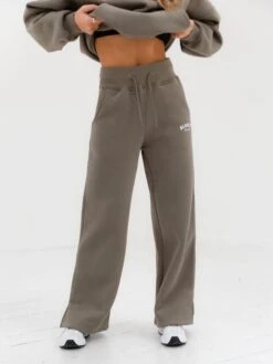 Varsity Wide Leg Sweatpants - Safari Green -Cheap Clothing Store 2848VARW D 4 2c070910 b525 4038 a4cf 0e242415603b