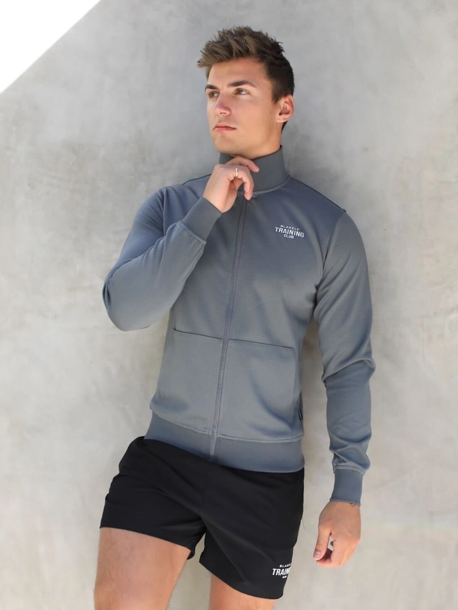 Full Zip Training Jacket - Charcoal 8 Full Zip Training Jacket - Charcoal - Image 6