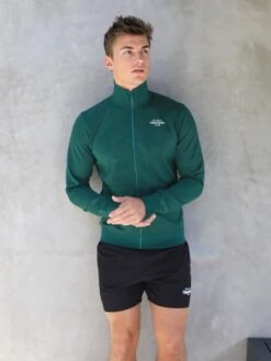 Full Zip Training Jacket - Dark Green -Cheap Clothing Store 2890Green 02D